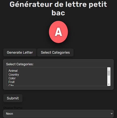 générateur lettre petit bac|outils pour tous.